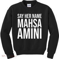 Say Her Name Mahsa Amini Kids Sweatshirt thumb 0