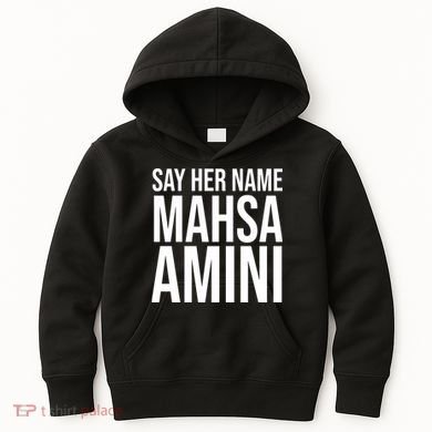 Say Her Name Mahsa Amini Kids Hoodie