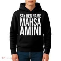Say Her Name Mahsa Amini Kids Hoodie thumb 4