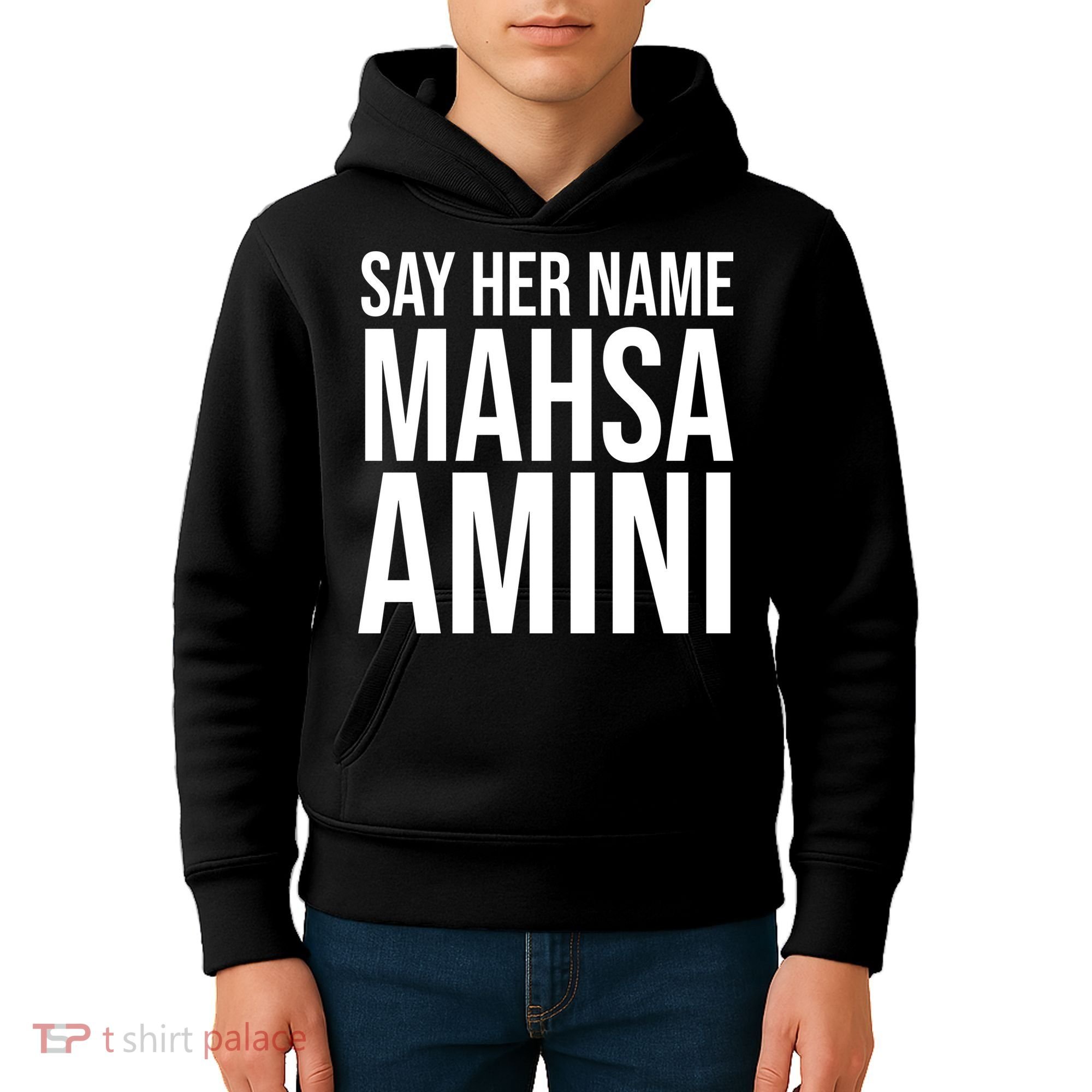 Say Her Name Mahsa Amini Kids Hoodie