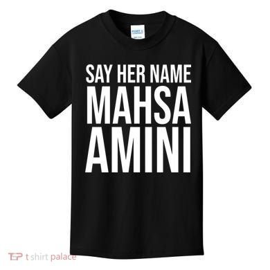 Say Her Name Mahsa Amini Kids T-Shirt