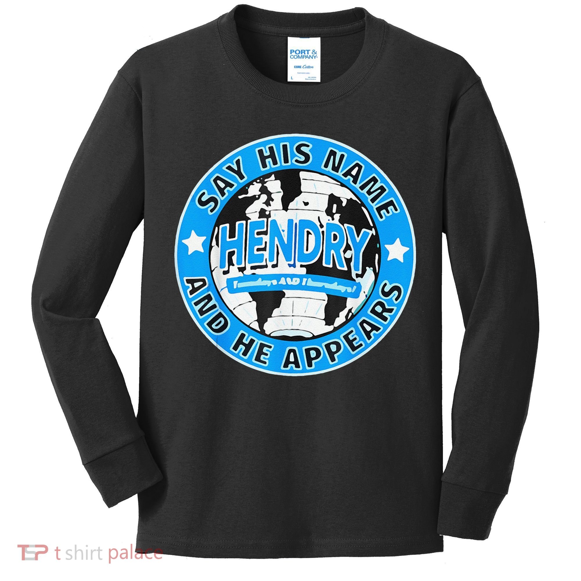 Say His Name And He Appears Joe Hendry Kids Long Sleeve Shirt