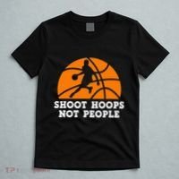 Shoot Hoops Not People Basketball Ball Game Dribbling T-Shirt thumb 5