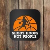 Shoot Hoops Not People Basketball Ball Game Dribbling Coaster thumb 0