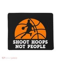 Shoot Hoops Not People Basketball Ball Game Dribbling Mousepad thumb 0
