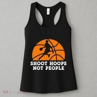 Shoot Hoops Not People Basketball Ball Game Dribbling Women's Tank Top thumb 3