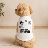 SHOOT HOOPS NOT PEOPLE Trending Quote Basketball Doggie Tank thumb 2