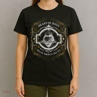 Sacred Heart Of Jesus Litany Vintage Blessing Catholic T-Shirt thumb 4