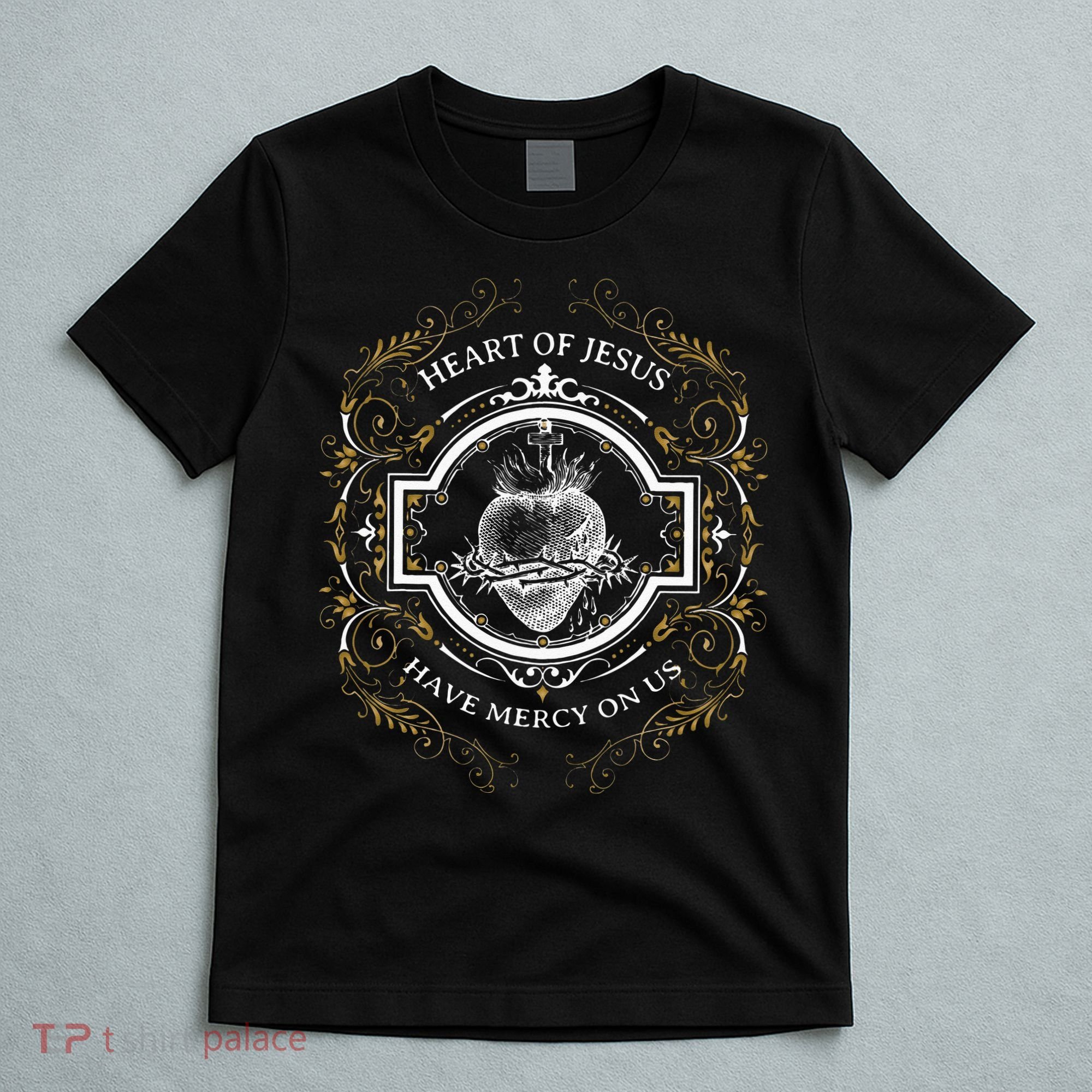 Sacred Heart Of Jesus Litany Vintage Blessing Catholic T-Shirt