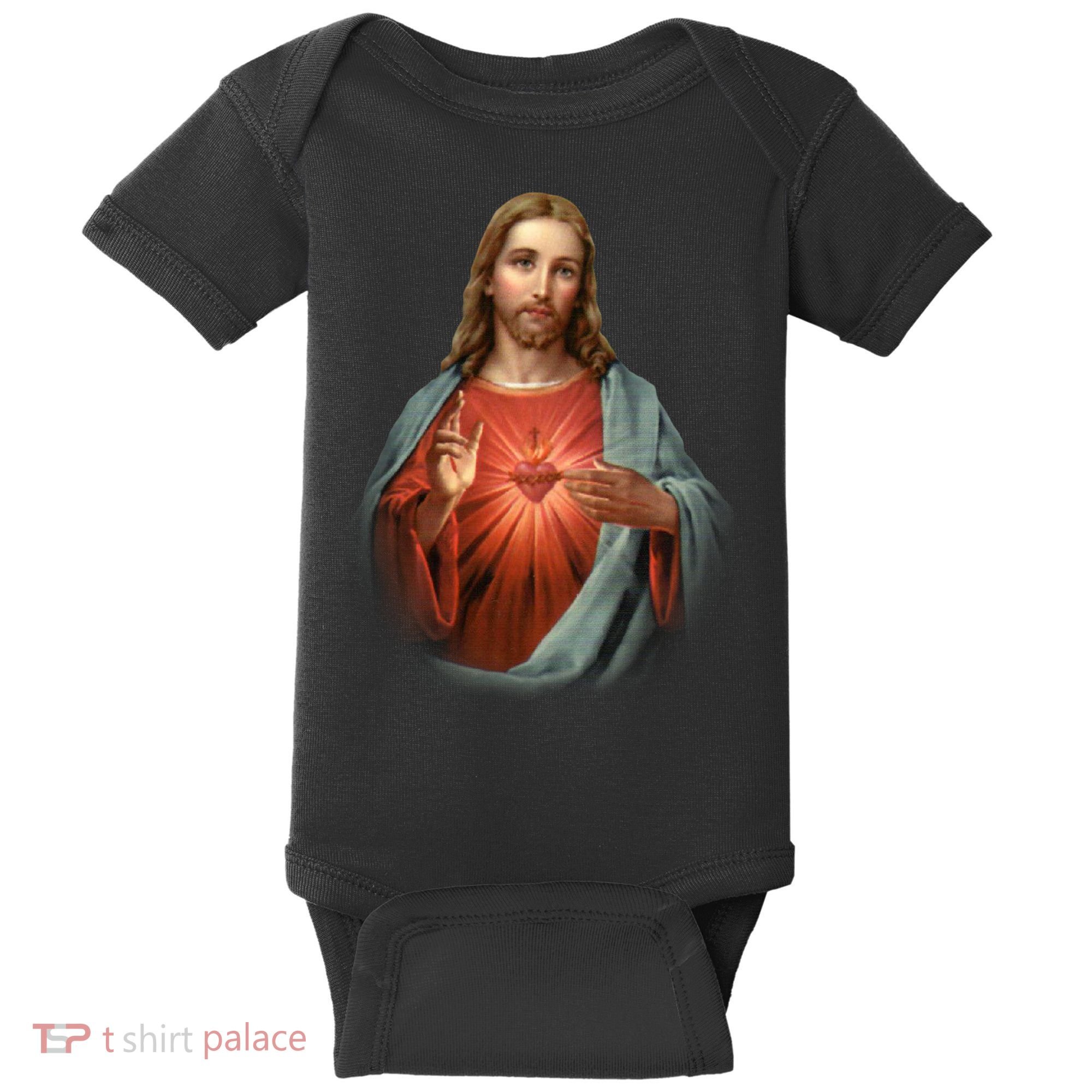 Sacred Heart Of Jesus Baby Bodysuit