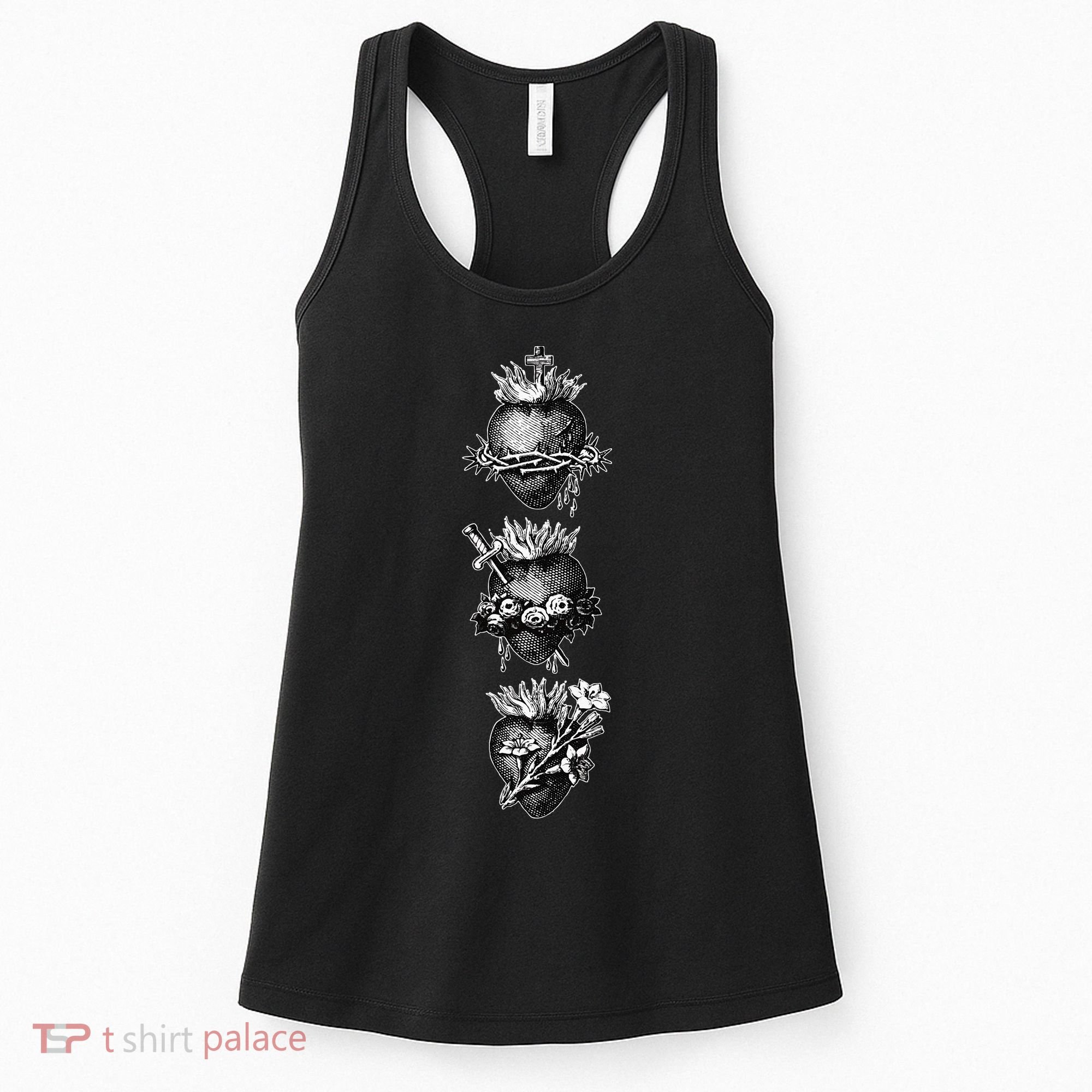 Sacred Hearts of Jesus the Virgin Mary and Saint Joseph Women's Tank Top