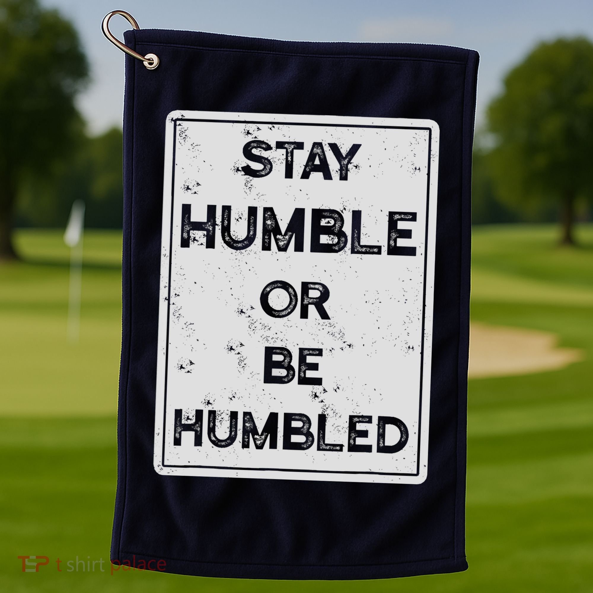 Stay Humble Or Be Humbled For People Live Positive Life Golf Towel