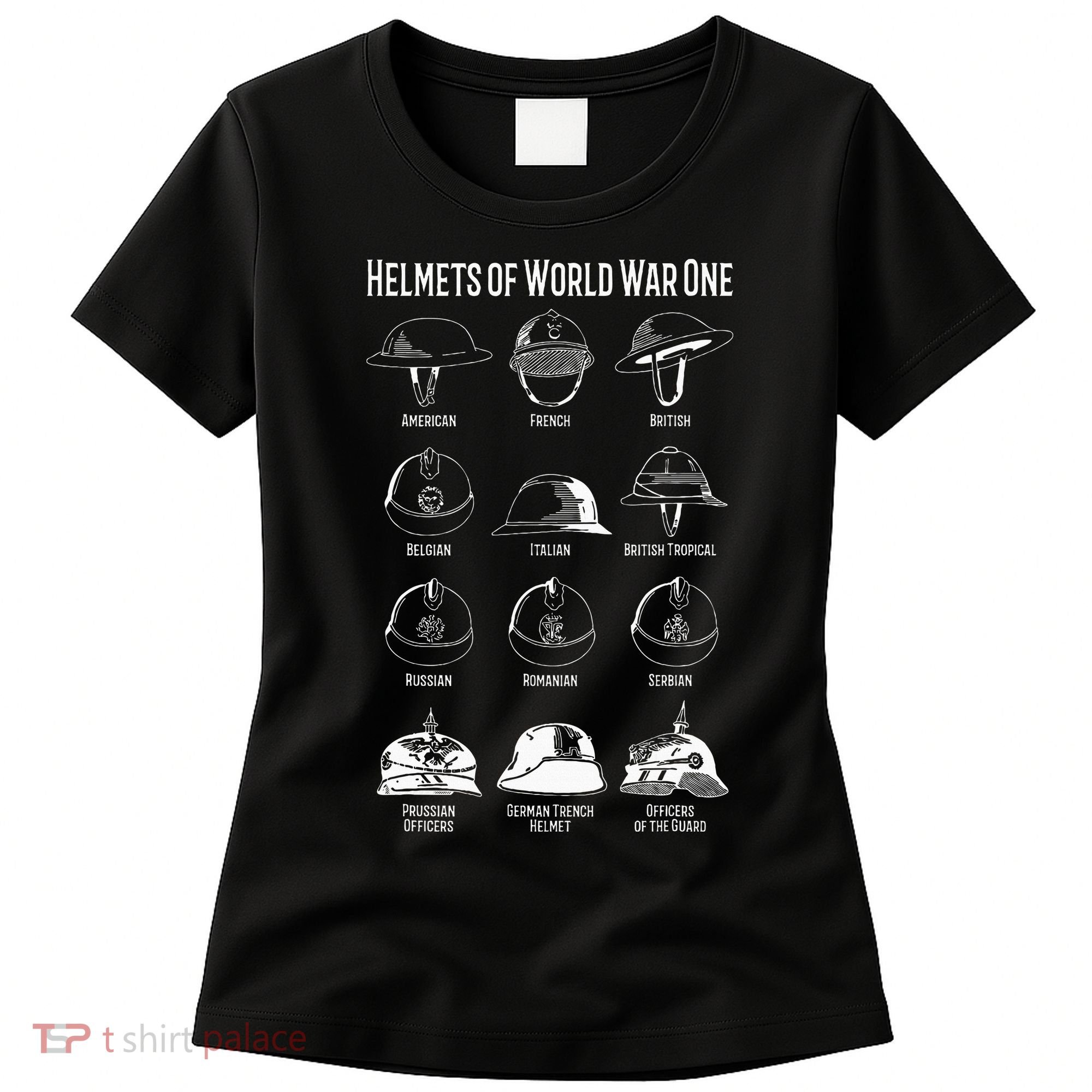 Soldiers Helmets Of World War One Wwi Diagrams Women's T-Shirt