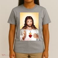 Sacred Heart Of Jesus Christ Christian God Illustration T-Shirt thumb 4