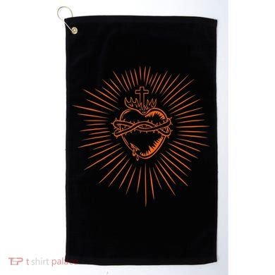 Sacred Heart Of Jesus Devotion Catholic Golf Towel