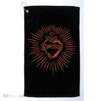 Sacred Heart Of Jesus Devotion Catholic Golf Towel thumb 0