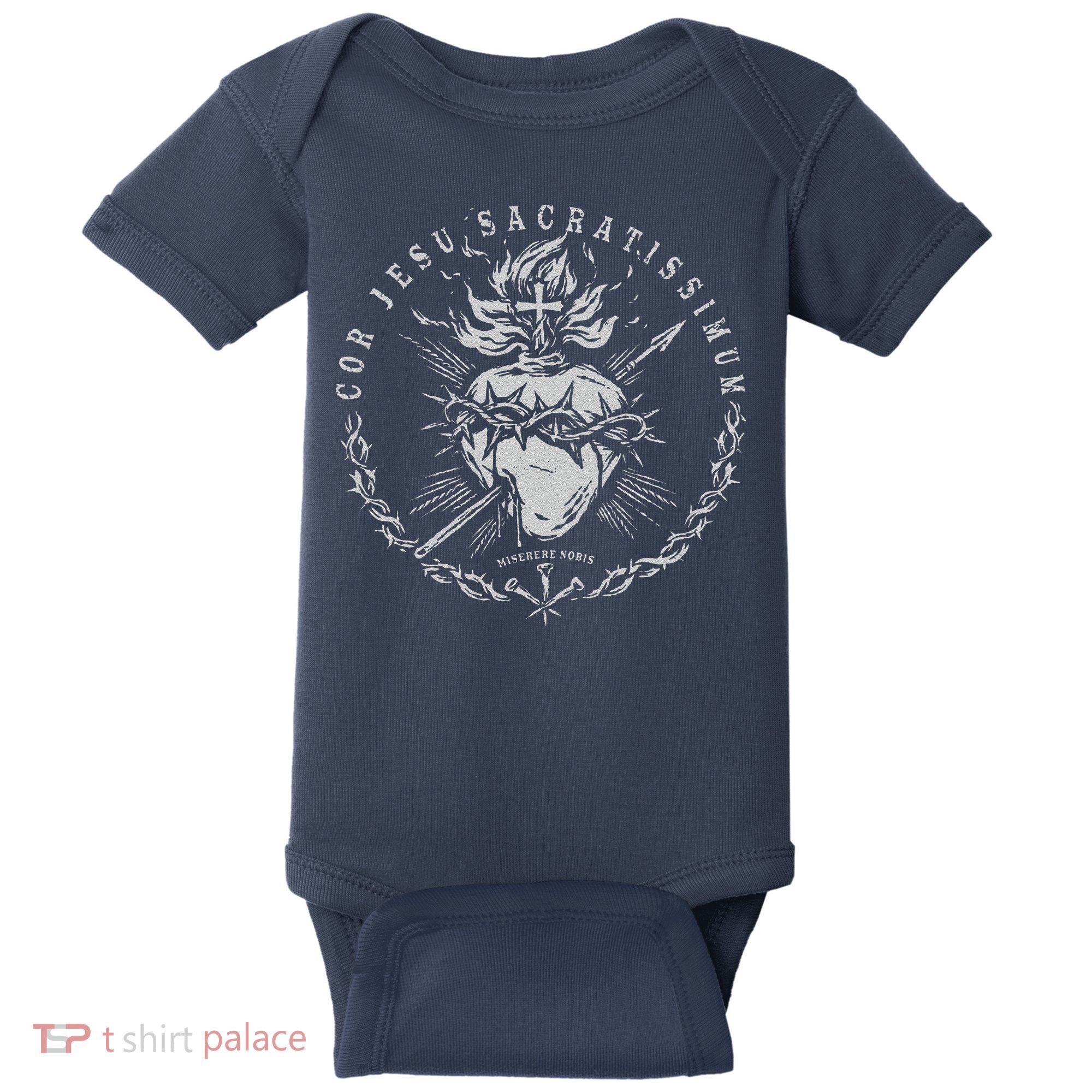 Sacred Heart Of Jesus Baby Bodysuit