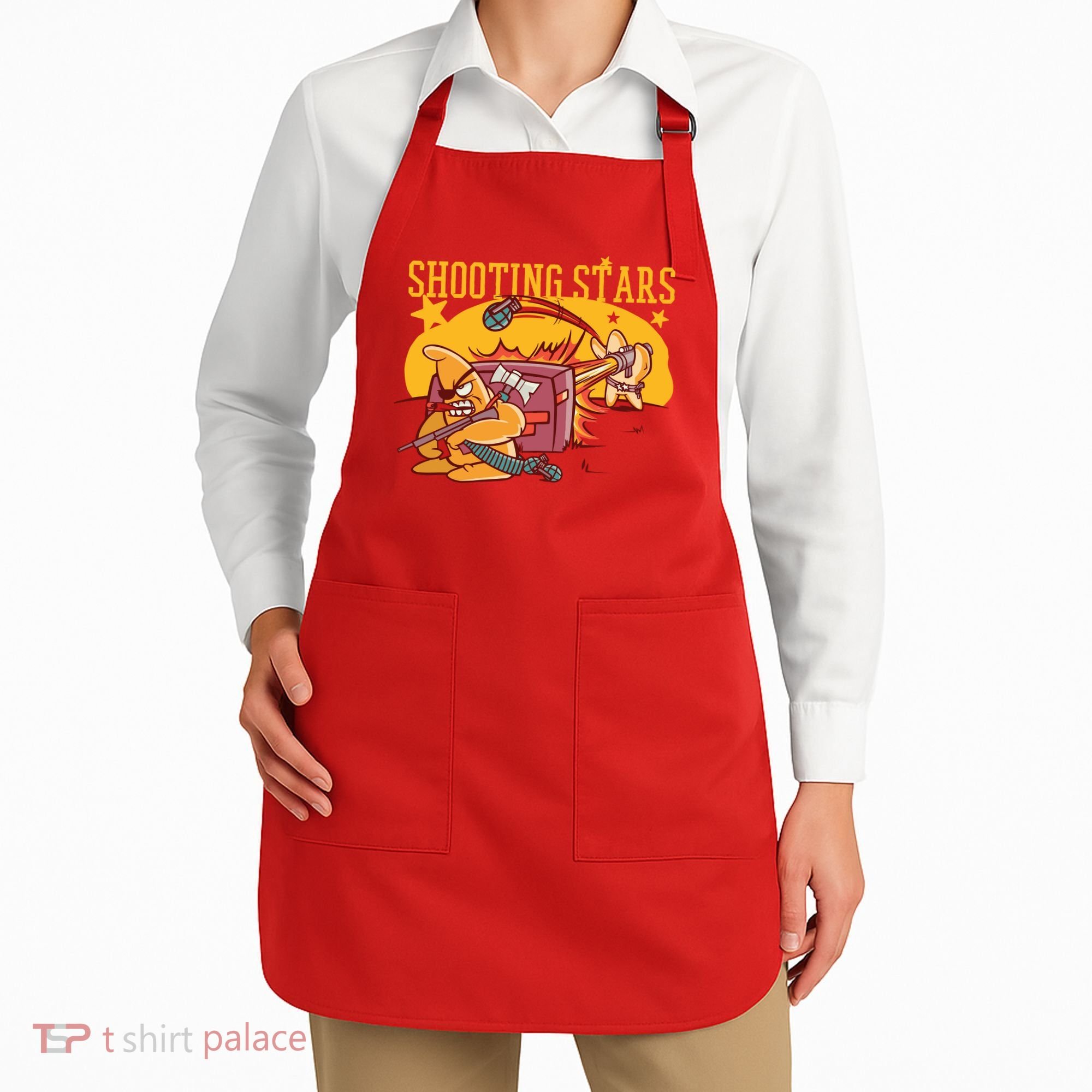 Shooting Stars Pun Apron
