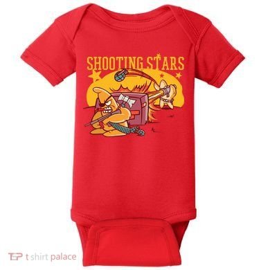Shooting Stars Pun Baby Bodysuit