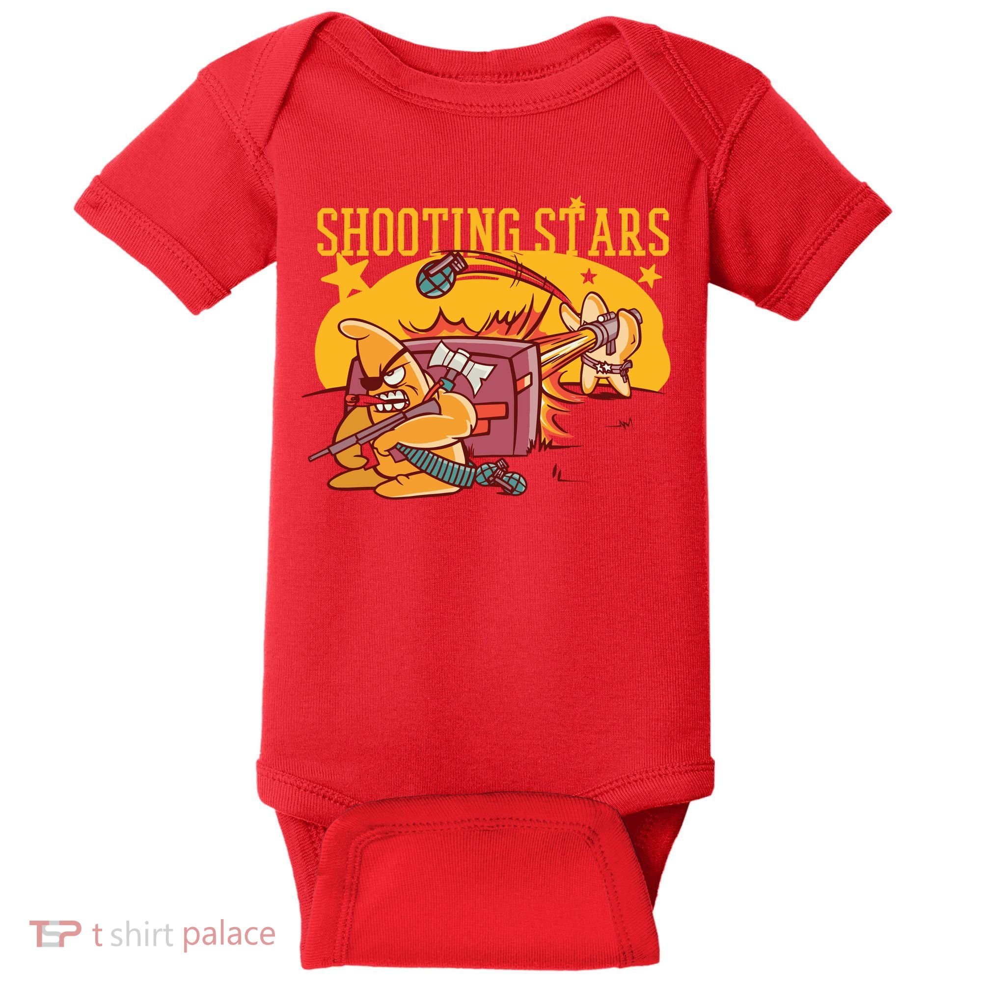 Shooting Stars Pun Baby Bodysuit