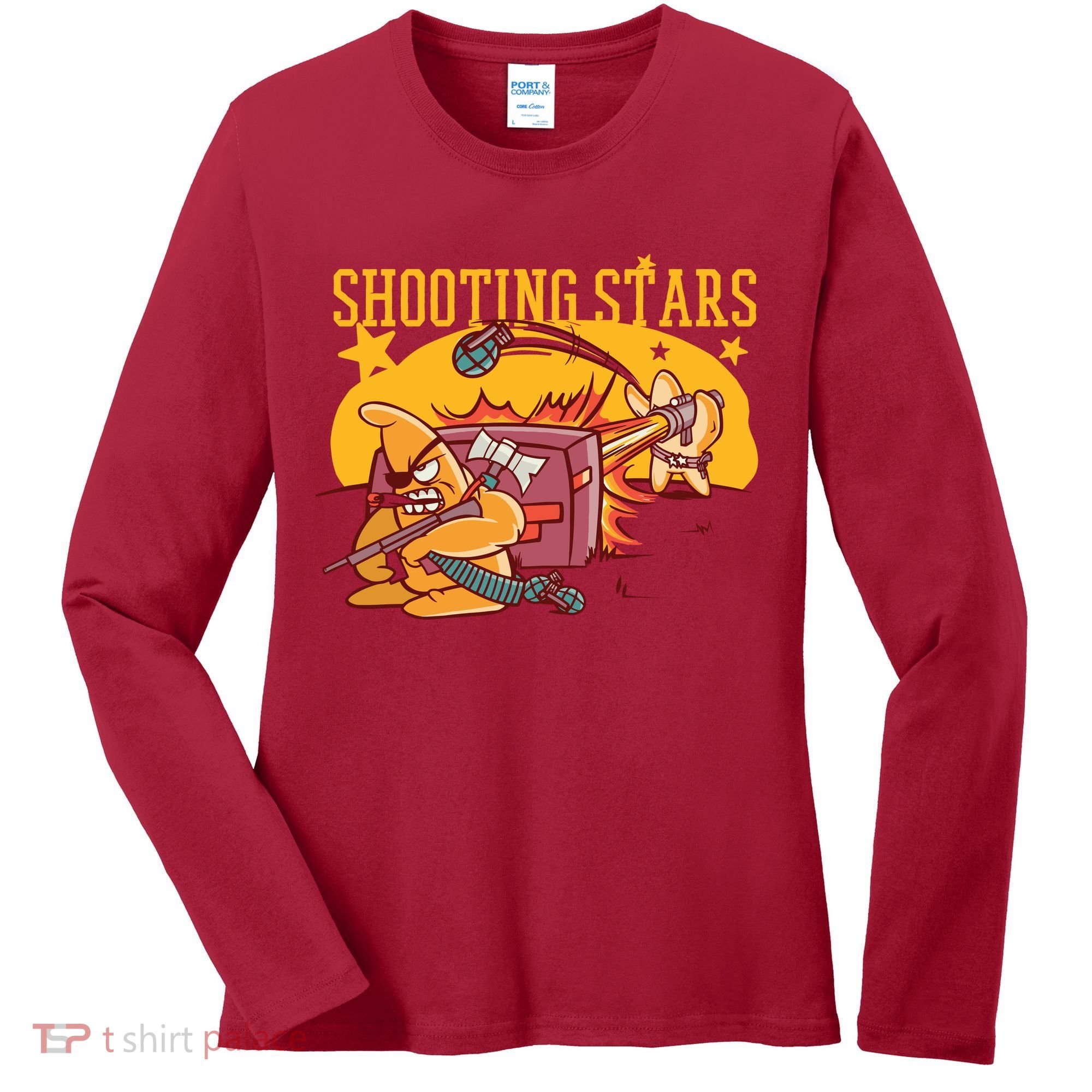 Shooting Stars Pun Women's Long Sleeve Shirt