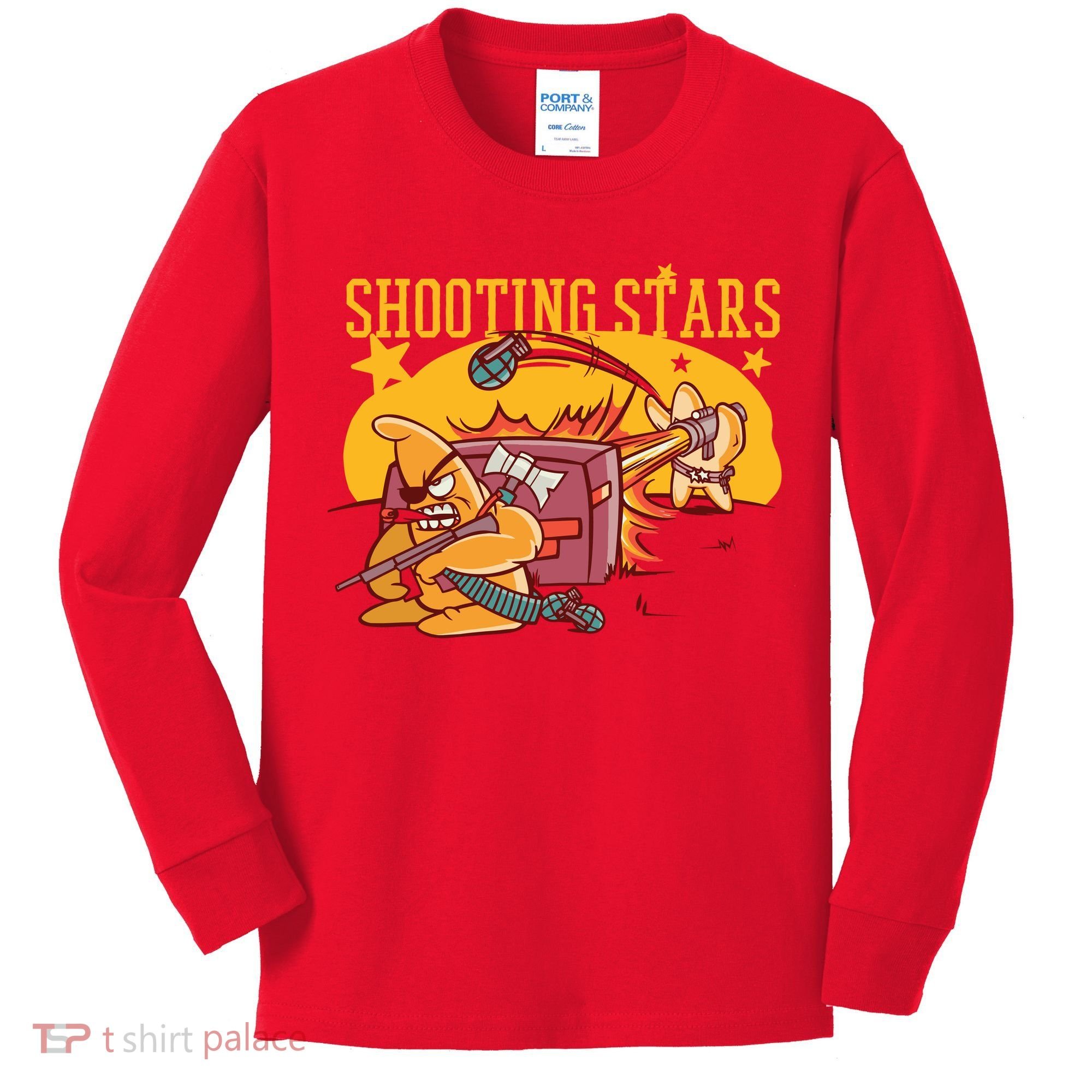 Shooting Stars Pun Kids Long Sleeve Shirt