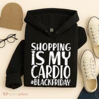 Shopping Is My Cardio Black Friday Hoodie thumb 4
