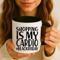 Shopping Is My Cardio Black Friday Coffee Mug thumb 3