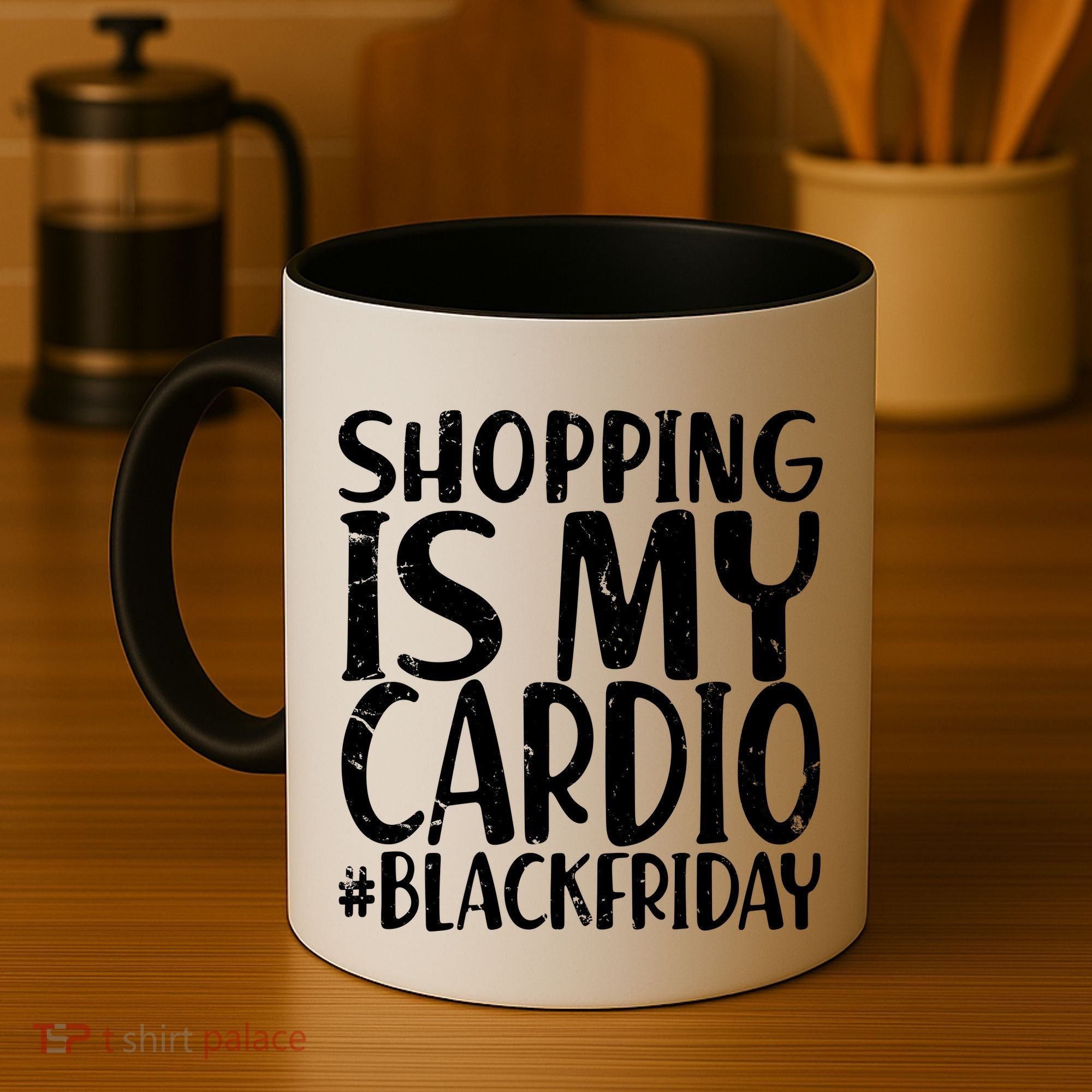 Shopping Is My Cardio Black Friday Coffee Mug