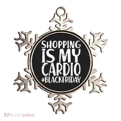 Shopping Is My Cardio Black Friday Ornament