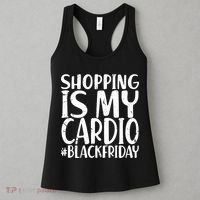 Shopping Is My Cardio Black Friday Women's Tank Top thumb 3