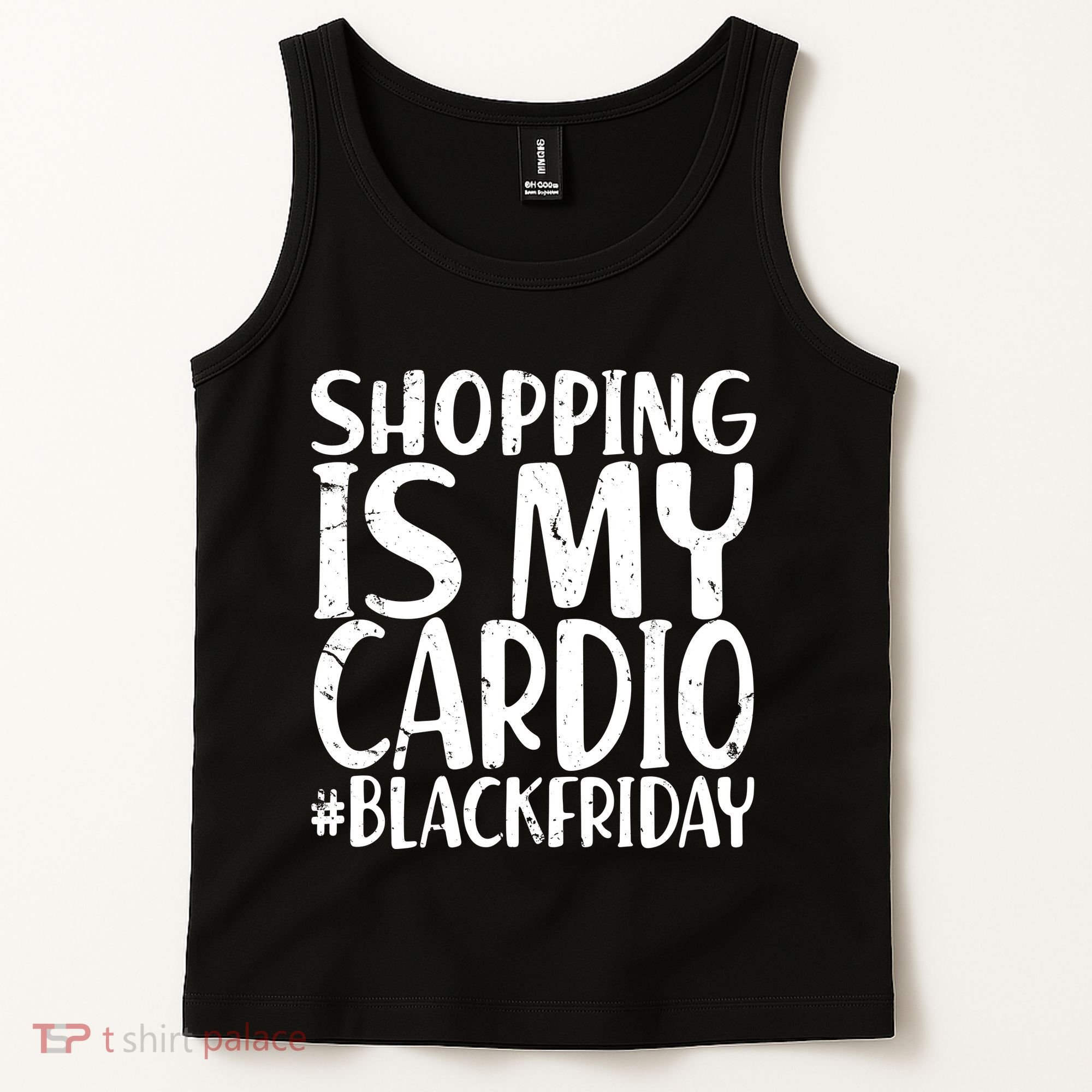Shopping Is My Cardio Black Friday Tank Top