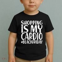 Shopping Is My Cardio Black Friday Toddler T-Shirt thumb 2