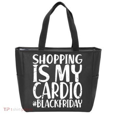 Shopping Is My Cardio Black Friday Tote Bag