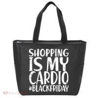 Shopping Is My Cardio Black Friday Tote Bag thumb 0