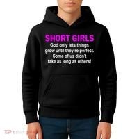 Short Girls Are Perfect Kids Hoodie thumb 4