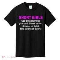 Short Girls Are Perfect Kids T-Shirt thumb 0