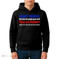 Short People God Only Lets People Grow Until They Are Perfect Kids Hoodie thumb 4
