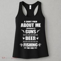 Short Poem Guns Beer Fishing Women's Tank Top thumb 3