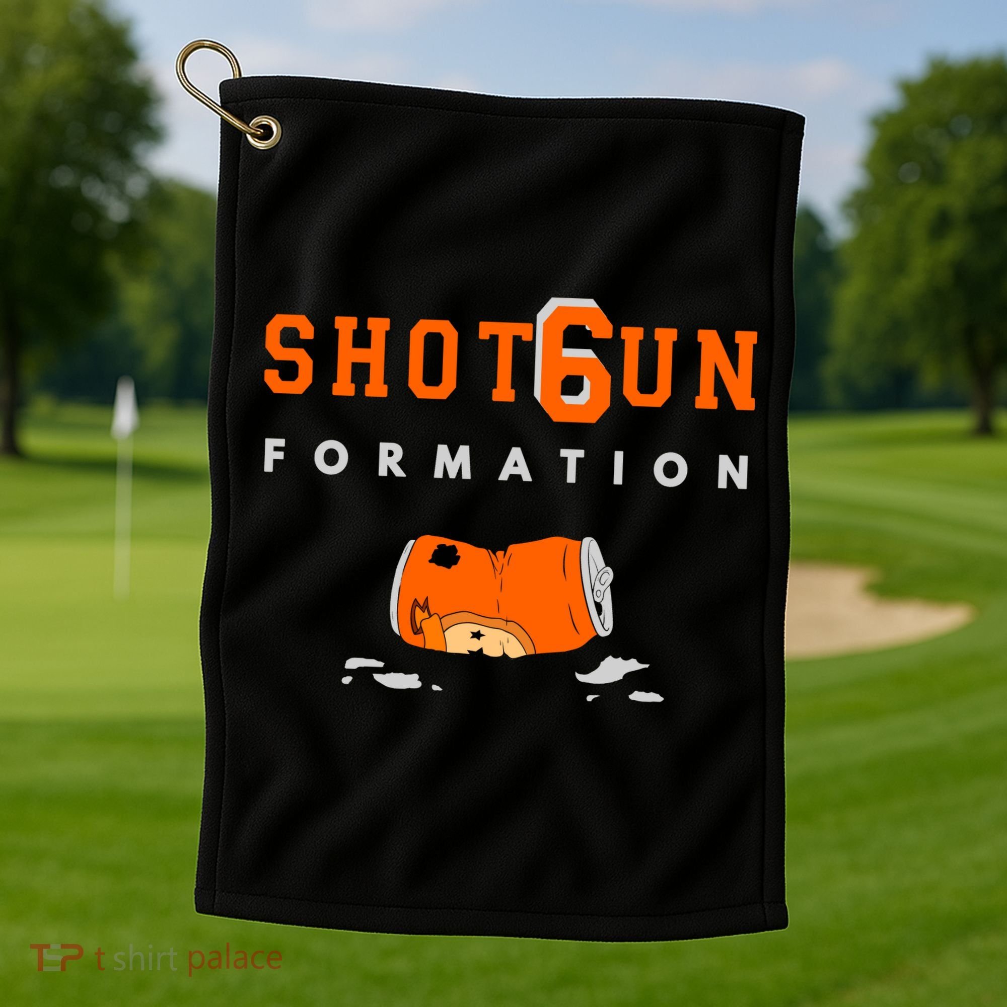 Shotgun Formation Cleveland Football Golf Towel