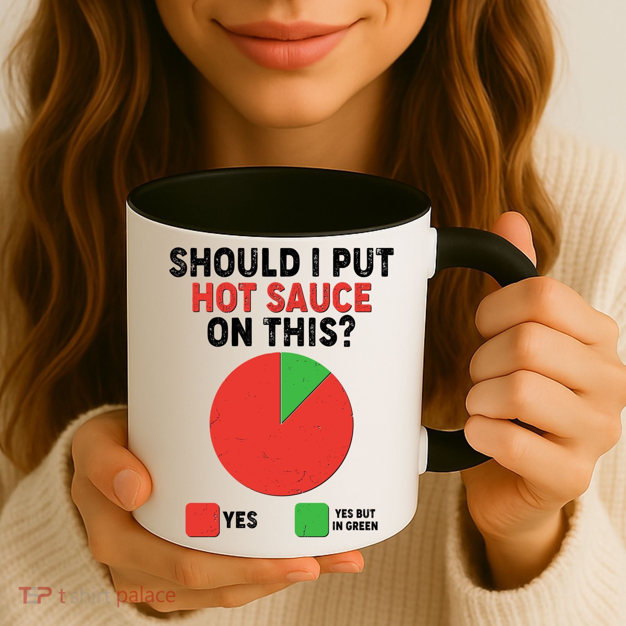 Should I Put Hot Sauce On This Pie Chart Coffee Mug