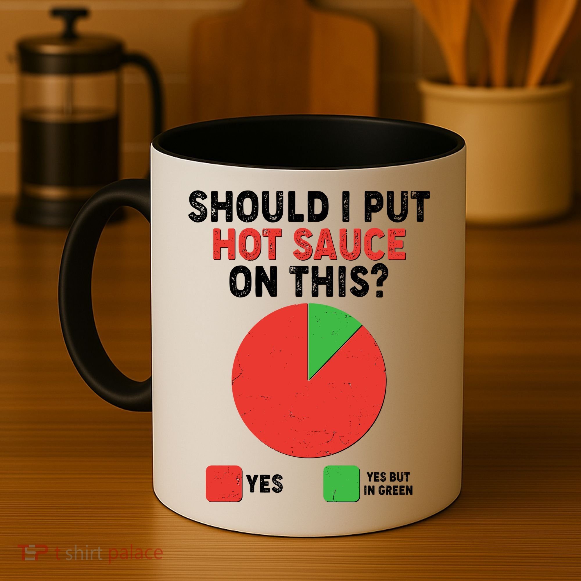 Should I Put Hot Sauce On This Pie Chart Coffee Mug