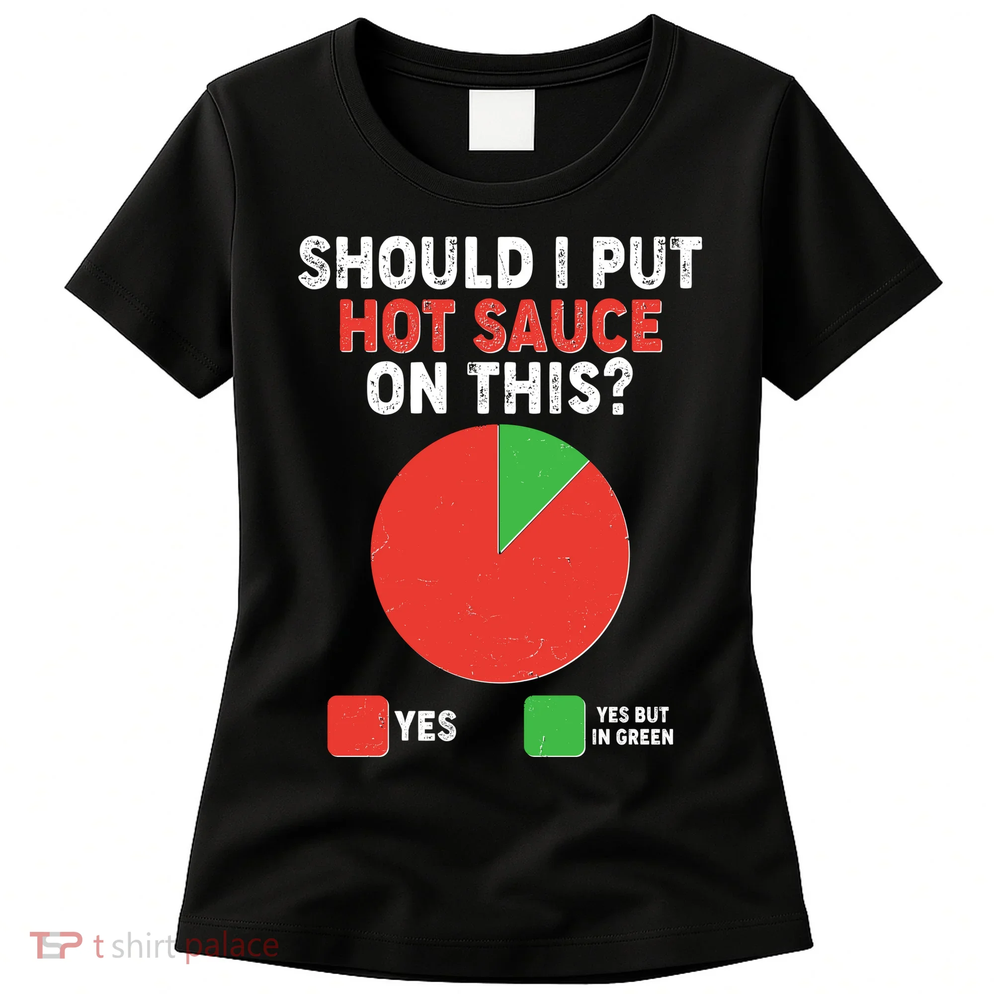 Should I Put Hot Sauce On This Pie Chart Women's T-Shirt