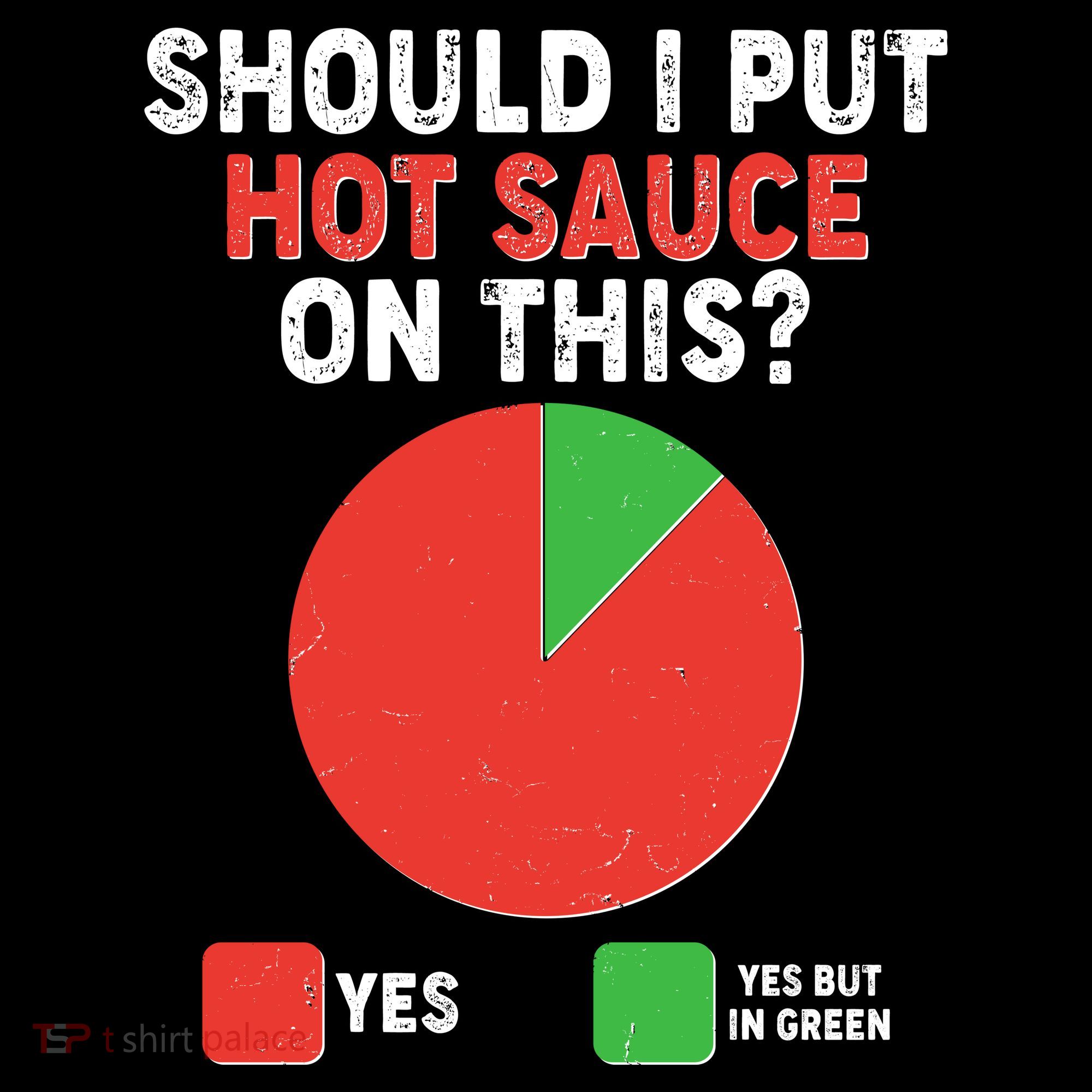 Should I Put Hot Sauce On This Pie Chart Women's T-Shirt