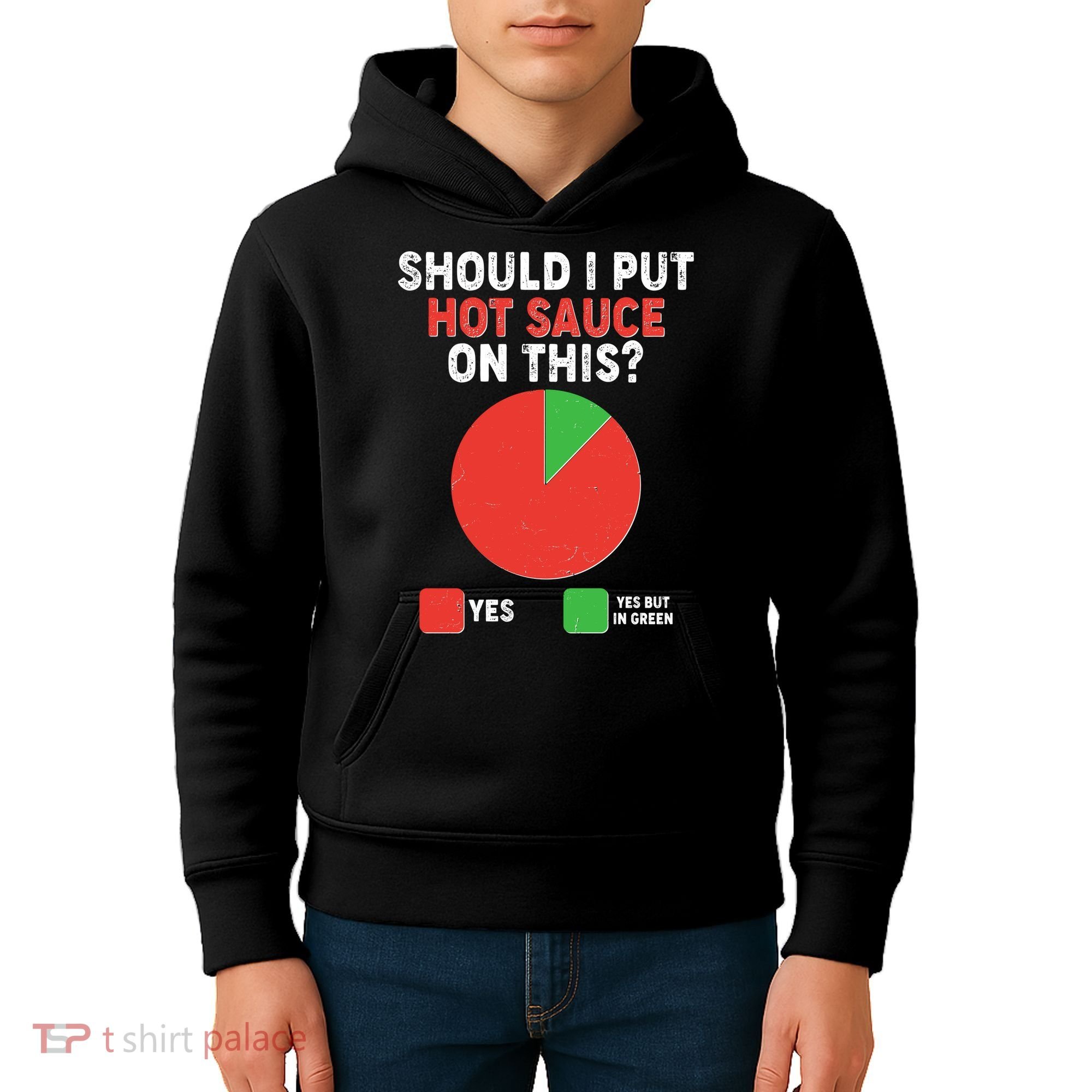 Should I Put Hot Sauce On This Pie Chart Kids Hoodie