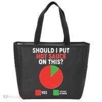 Should I Put Hot Sauce On This Pie Chart Tote Bag thumb 0