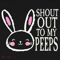 Shout Out To My Peeps Funny Easter Bunny Design Women's Hoodie thumb 2