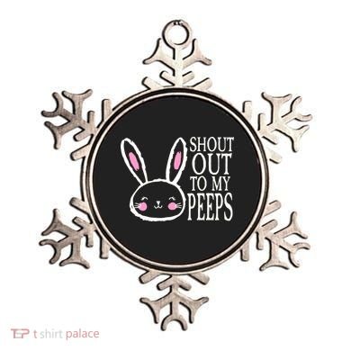 Shout Out To My Peeps Funny Easter Bunny Design Ornament