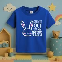 Shout Out To My Peeps Funny Easter Bunny Design Toddler T-Shirt thumb 3
