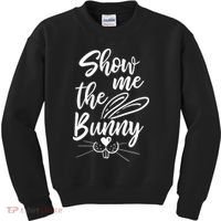 Show Me The Bunny Cute Easter Kids Sweatshirt thumb 0